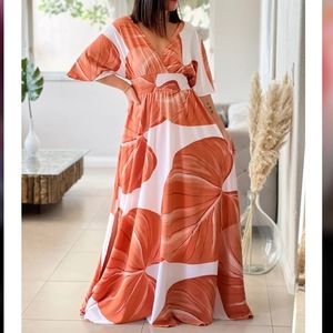 "Ariella" Floral Print Maxi Dress